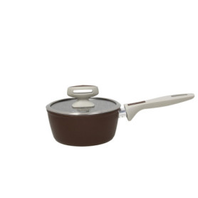 Casserole Tognana Pearlbrown Stone 16 cm avec couvercle en aluminium