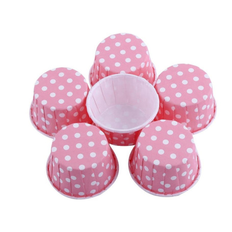 Lot de 100 caissettes en papier sulfurisé pour muffins - 8 couleurs au choix