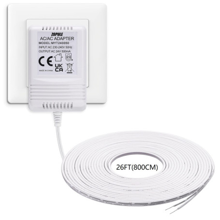 Transformateur 24V 500mA pour Thermostats et Sonnettes Intelligentes