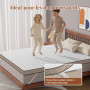 BedStory Surmatelas 140 x 190 à Mémoire de Forme de 7,5CM Surmatelas Réversible Mousse avec Gel Plus Respirant, avec Design Anti