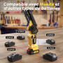 Mini Tronçonneuse à Batterie 6 Pouces, 1000W Brushless Tronconneuse Electrique Sans Fil pour Jardin, 4000mAh Tronçonneuse Elague