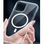 HQ-CLOUD® Coque Magnétique pour iPhone 12/12 Pro, Compatible avec MagSafe, Dos Anti Rayures, Transparent
