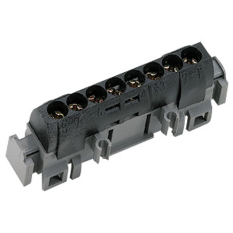 Bornier de Répartition Isolé Legrand pour Connexion 8 Fils 1.5 à 16 mm² - Noir