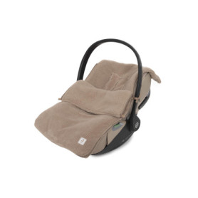Chancelière Jollein Nid d'Ange Cloudy Rib Milky Coffee pour Siège Auto et Poussette
