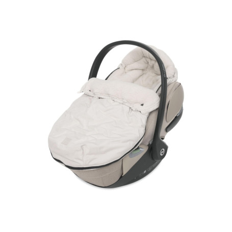 Chancelière Jollein Nid d'Ange Embossé Sand pour Siège Auto et Poussette
