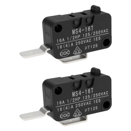Lot de 2 Micro-interrupteurs MS4-16T pour Applications Électriques