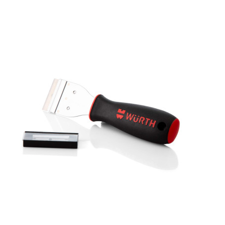 Grattoir à Vitres Professionnel Würth avec 6 Lames de Rechange