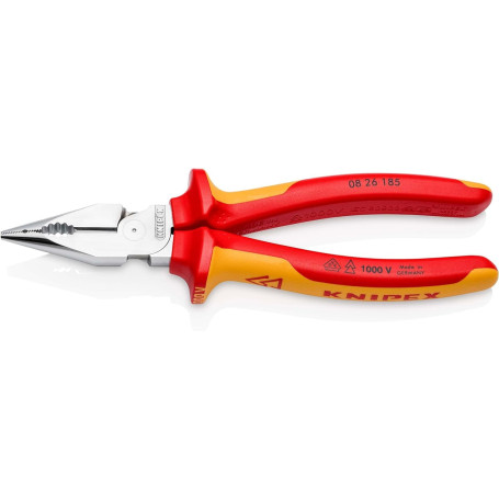 Pince Universelle Multifonctions Knipex VDE 185 mm - Chromée et Isolée