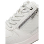 Baskets Basses Tamaris Essentials pour Femmes - Blanc Argent - Confort et Style