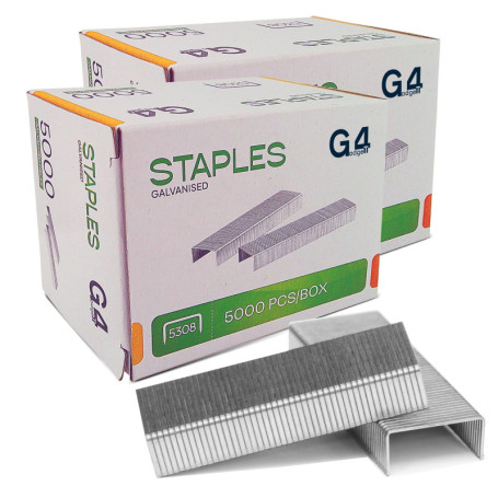 G4GADGET Lot de 10 000 Agrafes 53/8 en Acier Durable pour Agrafeuses