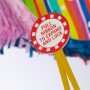 Piñata Colorée Relaxdays pour Anniversaire avec Bâton et Masque