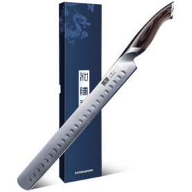 Couteau à Saumon Professionnel 30cm HOSHANHO - Ultra Tranchant et Ergonomique