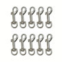 Lot de 10 Mousquetons Pivotants Chromés Kippen - 85 mm