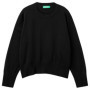Pull Boxy Noir en Coton United Colors of Benetton pour Adultes