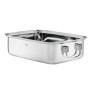 Plat à Rôtir RÖSLE en Acier Inoxydable 18/10 - 37 x 27 cm, 8 L