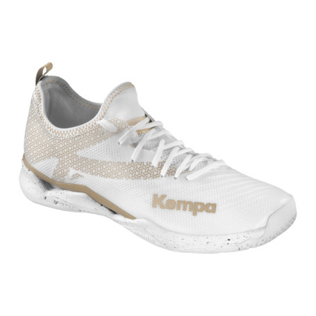 Chaussures de Sport Kempa Femme Wing Lite 2.0 - Blanc Or - Taille 42.5 EU