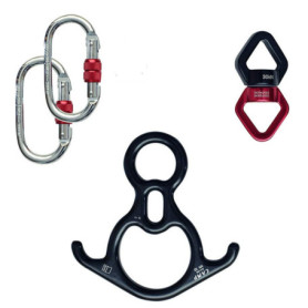 Poulie Rotative RXRENXIA 30 kN avec Mousquetons pour Balançoires et Danse Aérienne