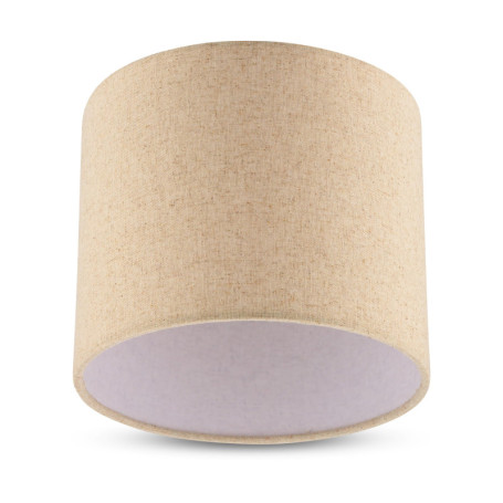 Abat-jour moderne en lin taupe - 20 cm pour lampes E27