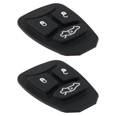 Lot de 2 Claviers en Caoutchouc pour Voiture - Compatibles Chrysler et Dodge