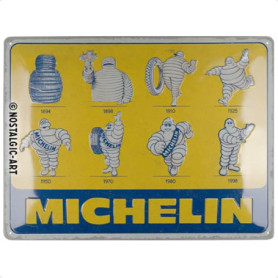 Plaque Rétro en Métal Michelin - Design Vintage 30x40 cm