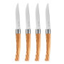 Coffret de 4 Couteaux de Table Chic en Bois d'Olivier - Opinel