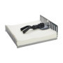 Porte-Serviettes Nap Balvi en Argent et Noir - Design Lit avec Bonhomme Endormi