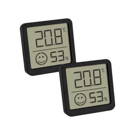 Set de 2 Thermo-hygromètres Numériques TFA pour un Climat Intérieur Sain
