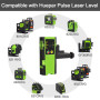 Huepar LR-6RG Détecteur Niveau Laser Pour Laser à Impulsions, Numérique Récepteur de Niveau Laser Vert et Rouge, Utiliser avec L