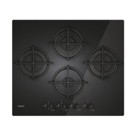 Table de cuisson à gaz Candy CSG6DTB 60 cm avec 4 brûleurs en verre noir
