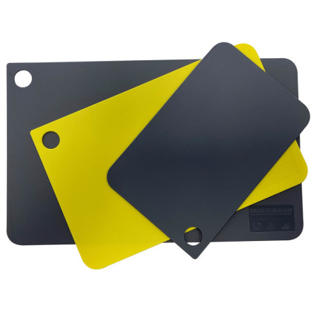 Lot de 3 planches à découper flexibles Fackelmann - Pratiques et colorées