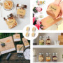 Lot de 1000 Étiquettes Autocollantes en Papier Kraft pour Confitures et Cadeaux