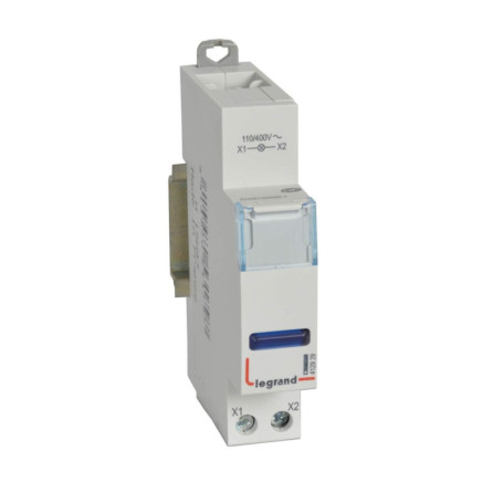 Voyant LED Bleu 110V à 400V - 1 Module Legrand