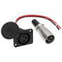Câble de Charge XLR 3 Broches pour Scooter et Fauteuil Roulant