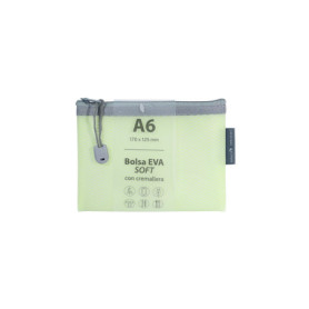 Sac à fermeture éclair EVA Soft A6 - Menthe Pastel
