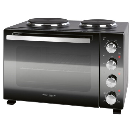 Mini-four ProfiCook® 32L avec plaques de cuisson et broche rotative