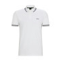 Polo Slim Fit en Coton Stretch BOSS Paul pour Hommes - Blanc