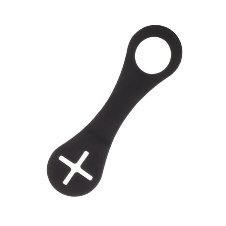 Sac à Crottes Chien Icoo Noir en Silicone Flexible et Durable