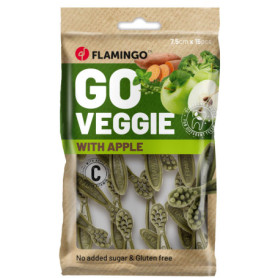 Flamingo Friandise Dentaire Chien Veggie Pomme 120g - Snack Sain et Savoureux