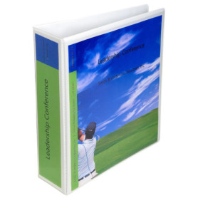 Classeur à levier personnalisable Exacompta - Carton de 10 - Blanc