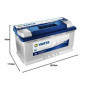 Batterie Varta G3 AGM 95Ah 800A pour Camion et Voiture
