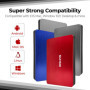 Disque Dur Externe Portable SUHSAI 500 Go USB 3.0 - Rouge