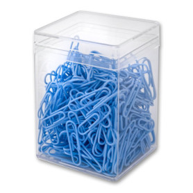 Trombones en plastique bleu foncé - 300 pièces, 28 mm