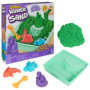 Kinetic Sand - Ensemble Bac à Sable Vert avec Outils et Rangement pour Enfants