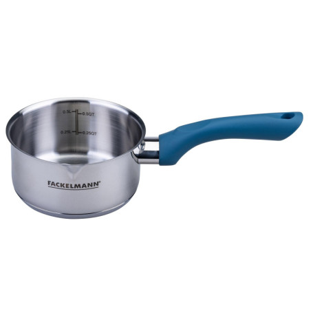 Casserole Essential Fackelmann Ø 12 cm en Acier Inoxydable avec Poignée Ergonomique