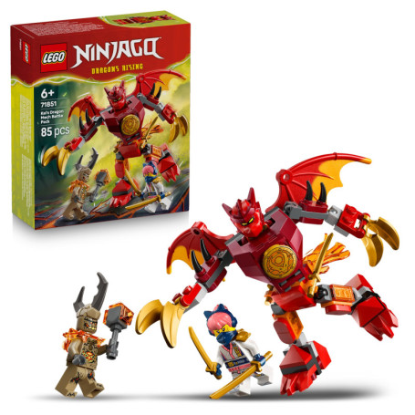 LEGO Ninjago - Pack de Combat du Robot Dragon de Kai avec 3 Minifigurines