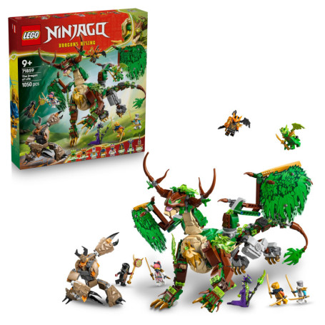 LEGO Ninjago - Le Dragon de Vie avec 8 Minifigurines et Mini Monstre Robot