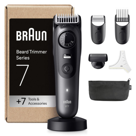 Tondeuse à Barbe Braun Series 7 avec 7 Outils de Barbier - Précision et Autonomie