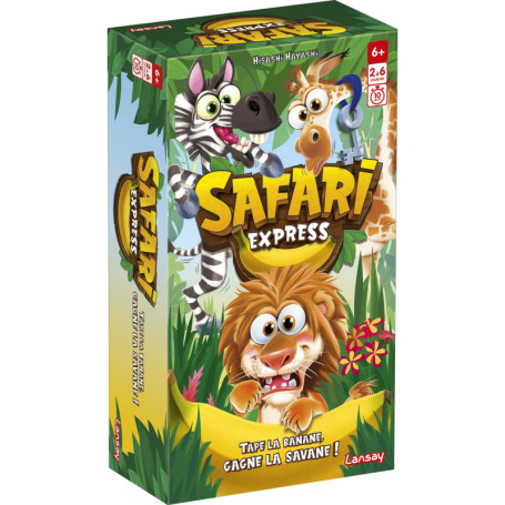 Safari Express - Jeu d'Ambiance Familial avec Cartes et Banane Pouet-Pouet