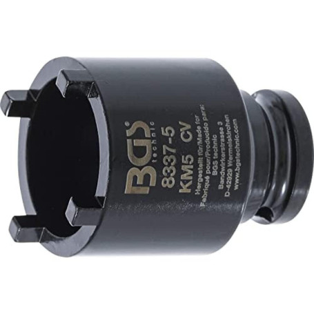 Douille à Ergots BGS 8337-5 pour Écrous KM5 - Outil de Serrage et Desserrage