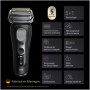 Rasoir Électrique Braun Series 9 PRO+ Noir avec Tondeuse et Étui de Voyage